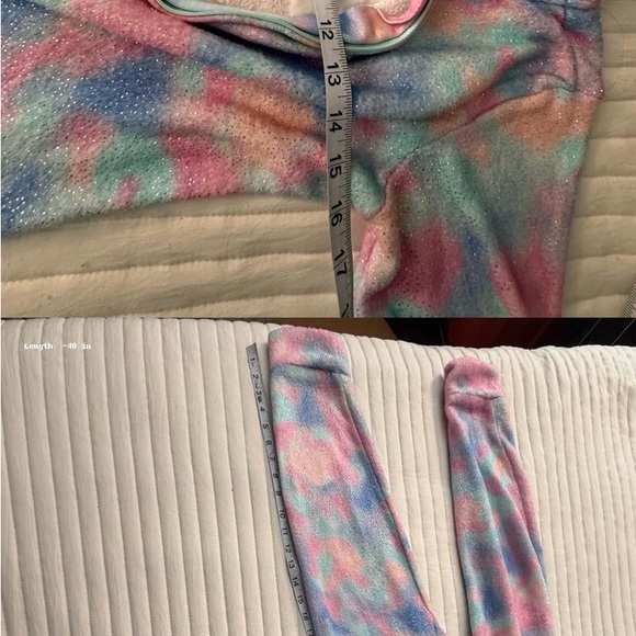 Justice Pastel Tie-Dye Pajamas size 10 - Picture 9 of 9